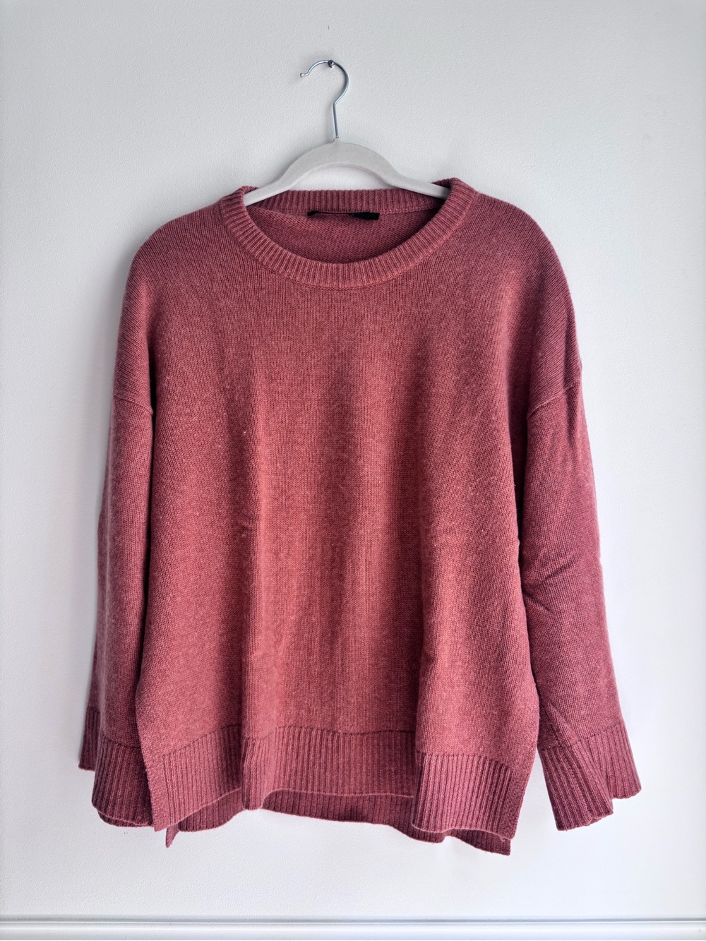 Jenni Kayne Cashmere Crewneck Burnt Orange Size M